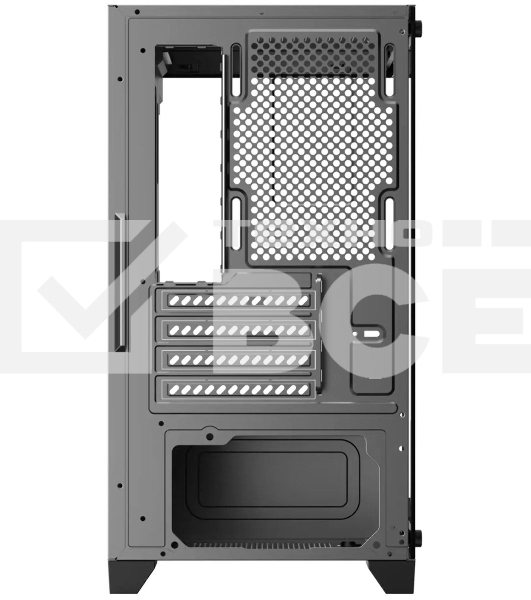 Компьютерный корпус Bloody BD-CC103F черный без БП mATX 7x120mm 1xUSB2.0 1xUSB3.0 audio bott PSU