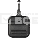 Сковорода-гриль Rondell Schwarz RDA-1683 квадратная 28см покрытие: Xylan Plus ручка несъемная (без крышки) черный, фото2