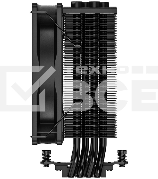Кулер для процессора ID-COOLING SE-214-XT черный 120мм алюминий+медь 1500rpm 27db 4-pin 180W 150мм