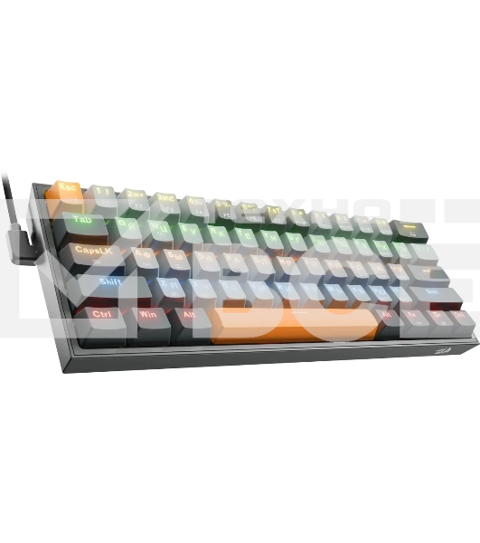 Клавиатура проводная REDRAGON Fizz RU,Rainbow,красные свитчи, механическая