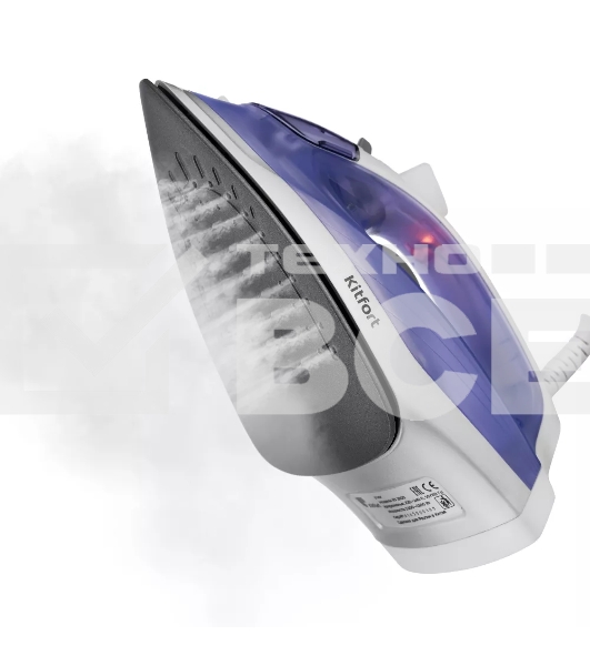 Утюг Kitfort KT-2603 1300 Вт белый/фиолетовый