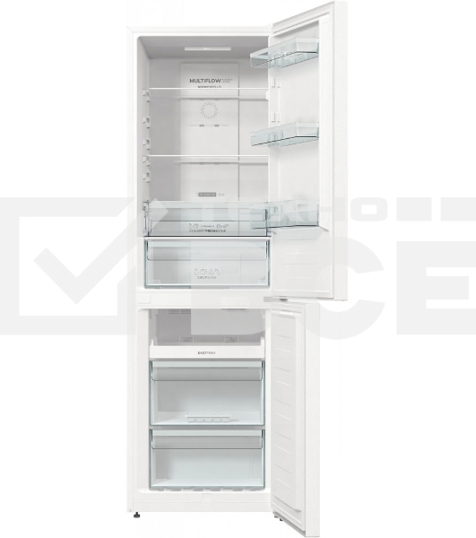 Холодильник Gorenje NRKP61EA2W4 белый двухкамерный 203/99л морозилка снизу, No Frost