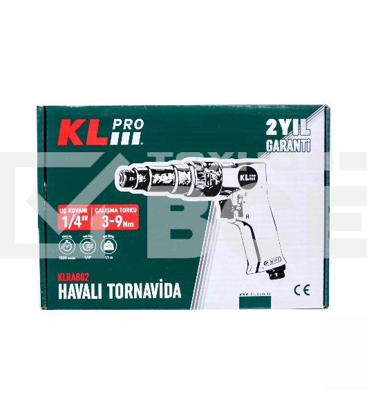 Профессиональный пневмовинтоверт (пневмошуруповерт) Klpro KLHA802 (патрон HEX 1/4, 3-9Hm, 1800 об/мин, воздушный штуцер 1/4)