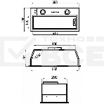 Вытяжка встраиваемая Maunfeld THAMES 601M белый, 60 см, 520 куб. м/ч, 45 дБ, фото2