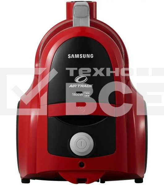 Пылесос Samsung VCC4520S3R/XEV красный, 350/1600 Вт, уборка сухая, пылесборник контейнер 1.3 л
