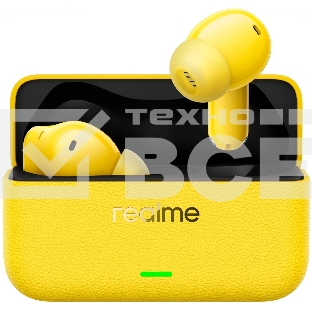 Гарнитура внутриканальные Realme Buds T500 Pro желтый беспроводные Bluetooth в ушной раковине