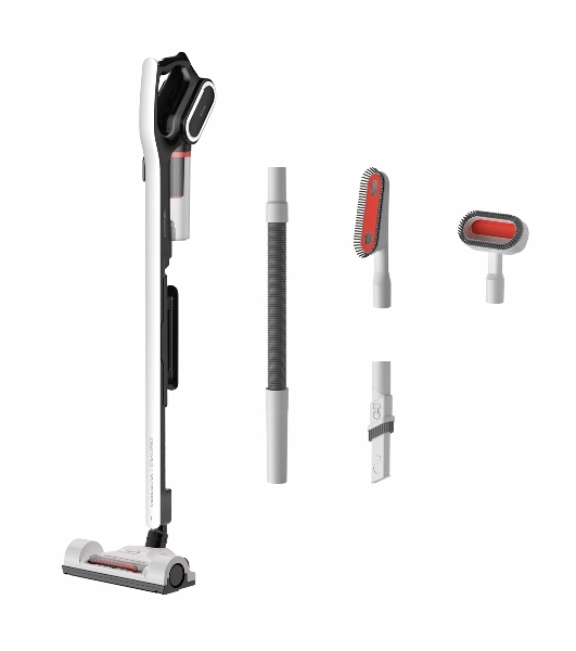 Пылесос вертикальный Deerma Combo DX700 Pro белый, питание от сети, 210 Вт, уборка сухая, пылесборник 0.8 л
