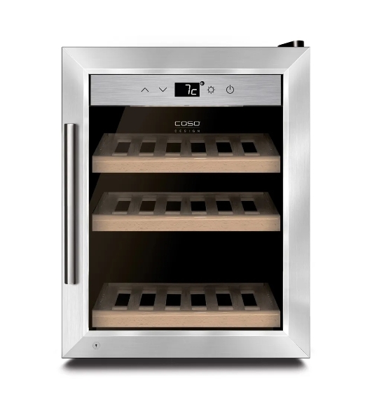 Винный шкаф CASO WineSafe 12 Classic черный, 1 отсек, 12 бут., класс A