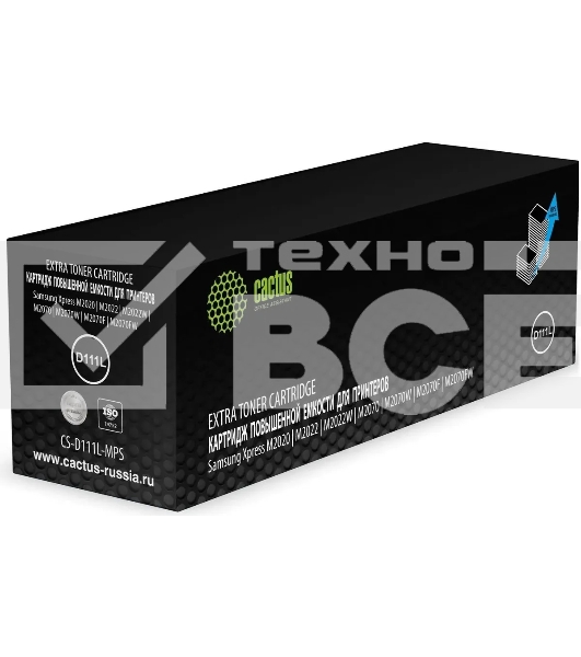 Картридж лазерный Cactus CS-D111L-MPS черный (3000стр.) для Samsung Xpress M2022, M2020, M2021, M2020W, M2070, M2070FW, M2071, M2071FH, M2021W, M2022W, M2070F, M2070W, M2071F