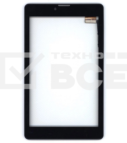 Сенсорное стекло (тачскрин) для Irbis TZ730, черное с рамкой