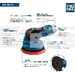 Эксцентриковая шлифмашина Bosch GEX 12V-125 D125мм аккум. (0601372101), фото4