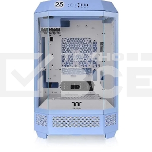 Корпус Thermaltake The Tower 300 Hydrangea голубой без БП miniITX 8x120mm 6x140mm 2xUSB3.0 audio bott PSU