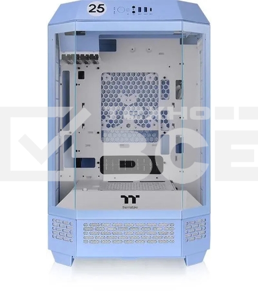 Корпус Thermaltake The Tower 300 Hydrangea голубой без БП miniITX 8x120mm 6x140mm 2xUSB3.0 audio bott PSU