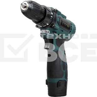 Дрель-шуруповерт Zitrek Green 12V Plus 085-1014, Аккумуляторная, 12В, 2 АКБ