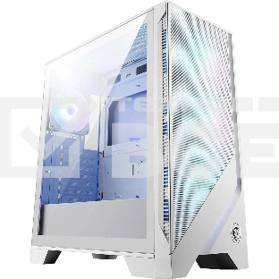 Компьютерный корпус MSI MAG Forge 320R Airflow белый без БП ATX 4x120mm 2xUSB3.0 audio bott PSU