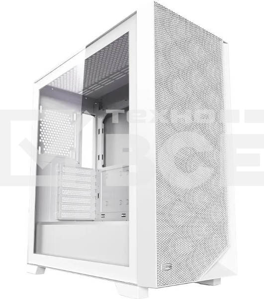 Компьютерный корпус PCCooler C3D510 WH ARGb, Tempered Glass Full Tower, White, TG, 0.7 SPCC, 3x120мм ARGb E-ATX, ATX, mATX, mITX 170/390/410мм 2x2.5