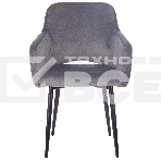 Кресло офисное Бюрократ CH-380F серая жемчужина Italia 26, на ножках, металл черный, фото10