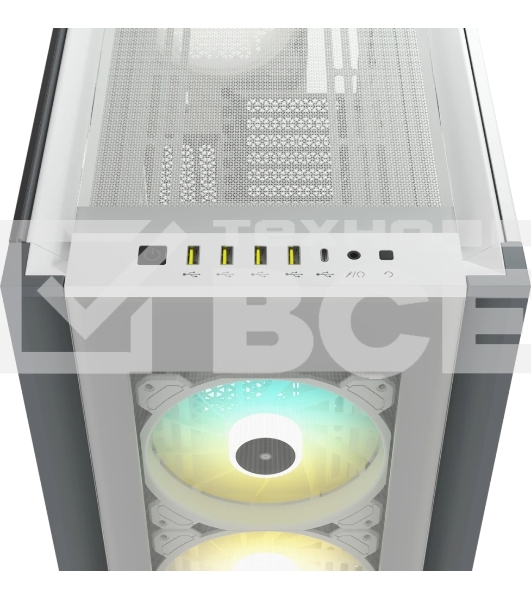 Компьютерный корпус Corsair iCUE 7000X RGb CC-9011227-WW Full-Tower ATX, белый, Tempered Glass (639459)