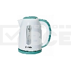 Чайник электрический DELTA DL-1106 белый с мятным, фото 1