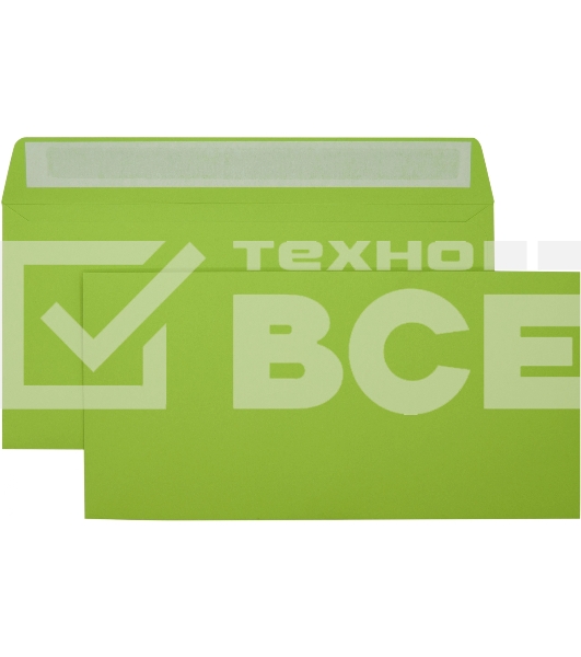 Конверт Silwerhof Eco 225А.10A C65 114x229мм ассорти, клеевой слой 120г/м2 (упаковка: 10шт)