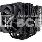 Кулер для процессора Thermalright Frost Coммander 140 черный (4-pin PWM, 158мм, Ni/CU, 8x5мм, 1x120мм+1x140мм, 82CFM/95.5CFM, 29.6dBA/30.2dBA, 1850RPM/1800RPM, S: 1700, 1200, 20XX, 115X, AM5, AM4), фото 1