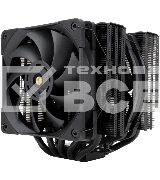 Кулер для процессора Thermalright Frost Coммander 140 черный (4-pin PWM, 158мм, Ni/CU, 8x5мм, 1x120мм+1x140мм, 82CFM/95.5CFM, 29.6dBA/30.2dBA, 1850RPM/1800RPM, S: 1700, 1200, 20XX, 115X, AM5, AM4)