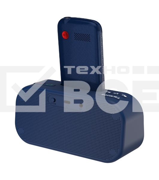 Телефон Maxvi RT-04 blue + док-станция