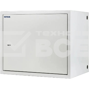 Шкаф настенный антивандальный распашной NTSS WAR 14U 600*500 мм, 2 профиля 19, сварной, серый RAL 7035 NTSS-WAR14U6050
