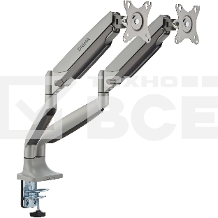 Кронштейн для мониторов ЖК Digma D-MM302D серый 17'-35' макс.9кг крепление к столешнице поворот и наклон