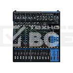 Пульт Yamaha [MG16XU] 16-канальный микшерный пульт: макс. 10 микрофонных/16 линейных входов (8 моно + 4 стерео)/4 групповые шины + 1 стереошина/4 шины AUX, Микрофонные предусилители D-PRE, Фантомное питание +48 В, эффекты: SPX с 24 программами, И, фото 1
