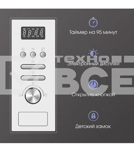 Встраиваемая микроволновая печь Zigmund & Shtain BMO 16.202 W