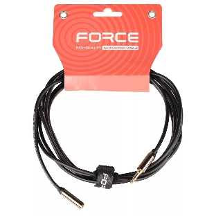 Кабель аудио FORCE FLC-05/31/8' TRS mini Jack (M) - 1/8' TRS mini Jack (F), высококачественный, может использоваться как удлинитель для наушников, металлические корпуса, позолоченные разъемы, длина 3 м