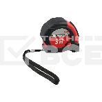 Рулетка Matrix status magnet fixation 3 мх16мм обрезиненный корпус зацеп с магнитом, фото 1