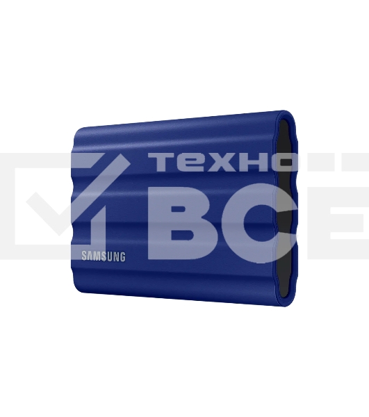 Накопитель SSD Samsung T7 Shield MU-PE1T0R/WW, USB3.2, 1ТБ, синий