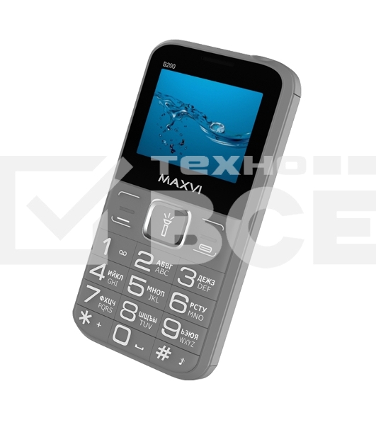 Мобильный телефон Maxvi B200 серый
