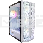 Компьютерный корпус 1STPLAYER FIREBASE X4 White / ATX, TG / 4x120mm LED fans inc. / X4-WH-4F1-W, фото 1