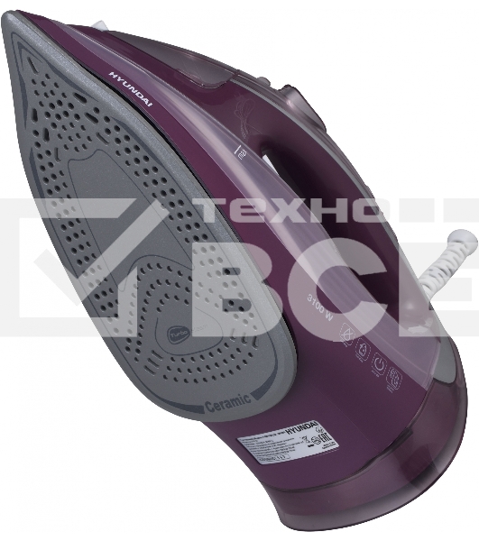 Утюг Hyundai H-SI01780 3100Вт розовый/бордовый