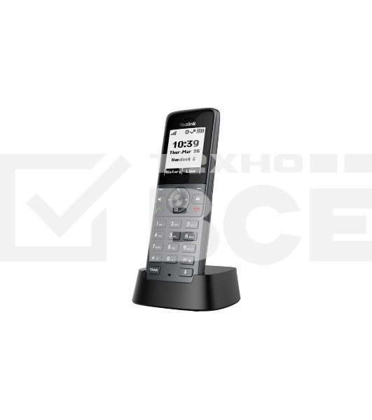 Беспроводная телефонная IP-DECT-система YEALINK W71P (база W70B+трубка W71H) до 10 SIP-аккаунтов, до 10 трубок на базу, до 20 вызовов, шт