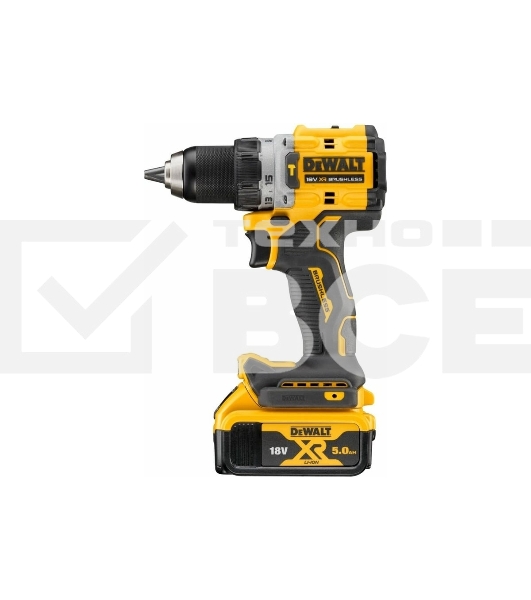 Дрель-шуруповерт DeWalt DCD805P2T-QW, Аккумуляторная, 18В, 2 АКБ, Кейс