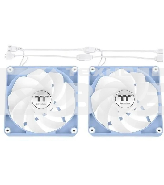 Вентилятор для корпуса Thermaltake CT120 Sync Hydrangea Reverse ARGB 120х120x25 голубой 4-pin 31.2дБ (упак.:2шт) (CL-F200-PL12BU-A) Ret
