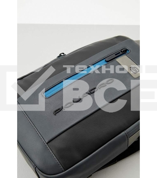 Рюкзак слинг мужской Piquadro Urban CA6540UB00/NGR, кожа, черный/серый