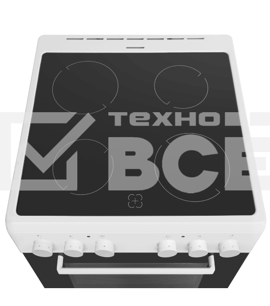 Плита электрическая Maunfeld MEC65CW07 белый, конфорок 4 шт, духовка 60 л, 60 см x 85 см x 60 см