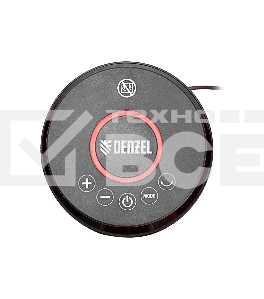 Тепловентилятор керамический Denzel DTFC-2000, 1000/2000 Вт, 20 м2, пульт, 3 режима, термостат