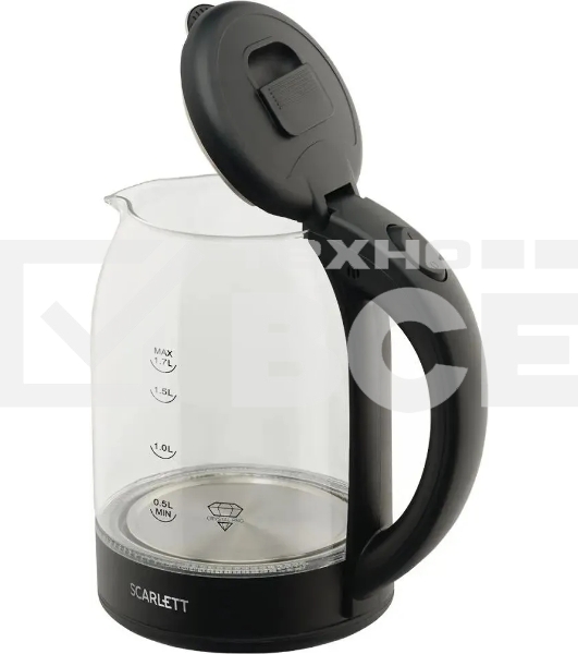 Чайник Scarlett SC-EK27G90 (черный) Мощность, Вт: 1800; Объем, л: 1.7
