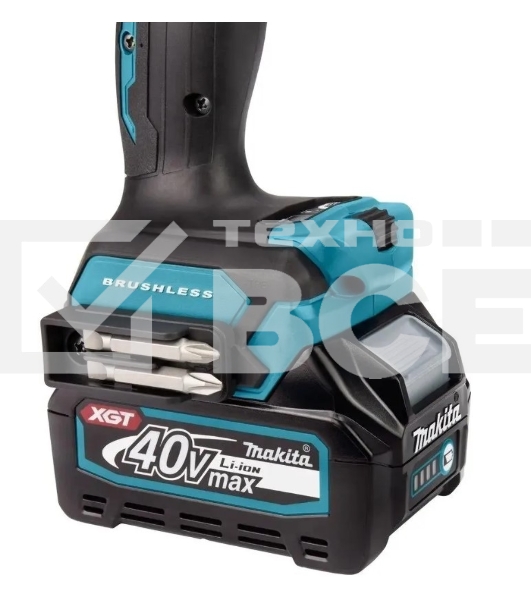 Дрель-шуруповерт Makita HP001GD201, Аккумуляторная, 40В, 2 АКБ, Ударная, Кейс