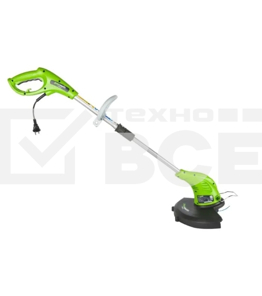 Триммер электрический GREENWORKS GST5033 21217 нижний двигатель 500Вт леска 1.6мм 33см