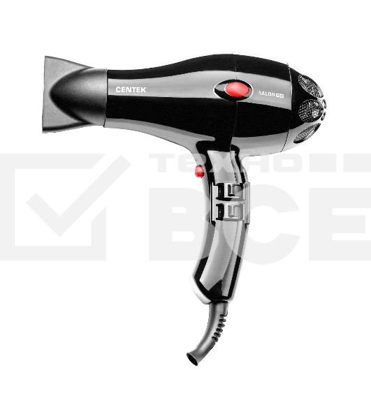 Фен Centek CT-2221 Professional 2200Вт, мощный AC мотор, 5 режимов, управление сбоку, хол воздух