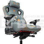 Кресло игровое Knight Craft Dragon серый эко.кожа крестов. металл, фото18