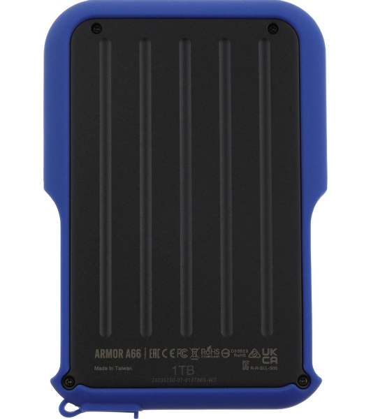 Внешний HDD 2.5' Silicon Power Armor A66, 1TB, USB 3.2 Gen 1 Type-A, 5400 rpm, черно-синий