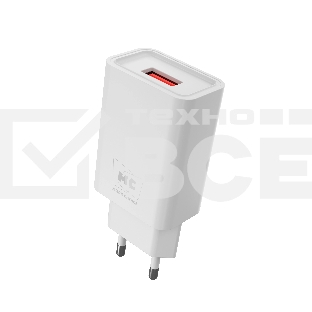 Сетевое зарядное устройство MORE CHOICE (4620202555694) NC07i СЗУ 1USB 2.0A, белый